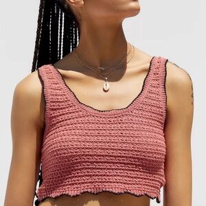 Urban Outfitters Serendipity Crochet Tie-Back Tank Top
